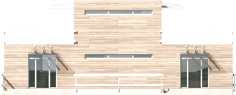 Rudolf - Projekt domu Rudolf - elewacja tylna