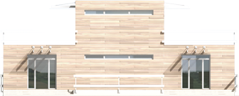 Rudolf - Projekt domu Rudolf - elewacja tylna