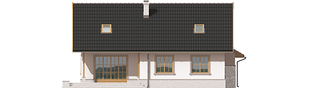 Projekt domu Lote III G2 - elewacja tylna