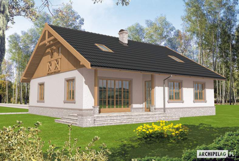 Projekt domu Lote III G2 - wizualizacja ogrodowa