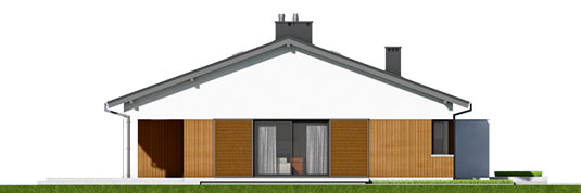 Bob II G1 - Projekt domu Bob III G1 - elewacja prawa