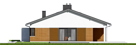 Bob II G1 - Projekt domu Bob III G1 - elewacja prawa