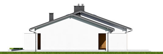 Bob II G1 - Projekt domu Bob III G1 - elewacja lewa