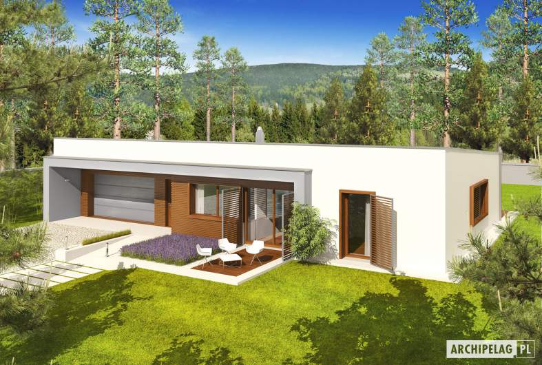 Projekt domu EX 8 G2 (wersja C) - widok z góry