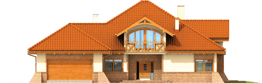 Ted G2 - Projekt domu Tadeusz G2 - elewacja frontowa