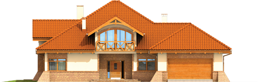 Ted G2 - Projekt domu Tadeusz G2 - elewacja frontowa