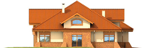 Ted G2 - Projekt domu Tadeusz G2 - elewacja prawa