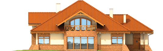 Ted G2 - Projekt domu Tadeusz G2 - elewacja tylna