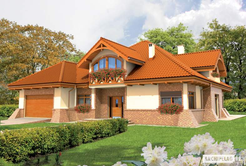 Projekt domu Tadeusz G2 - wizualizacja frontowa