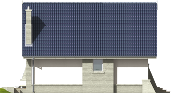 Hally - Projekt domu Halinka - elewacja lewa