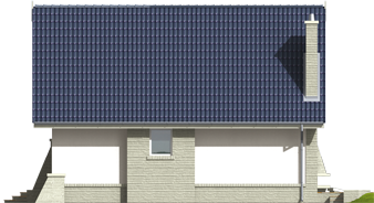 Hally - Projekt domu Halinka - elewacja lewa