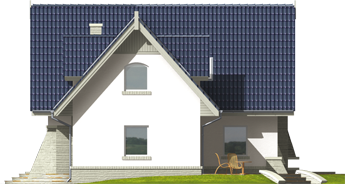 Hally - Projekt domu Halinka - elewacja prawa