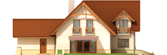 Hely G2 - Projekt domu Helka G2 - elewacja tylna