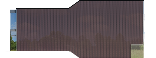 Shadow - Projekt domu Shadow - elewacja lewa