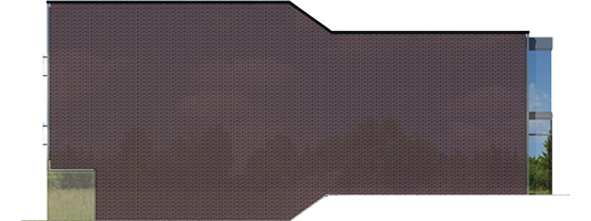 Shadow - Projekt domu Shadow - elewacja lewa