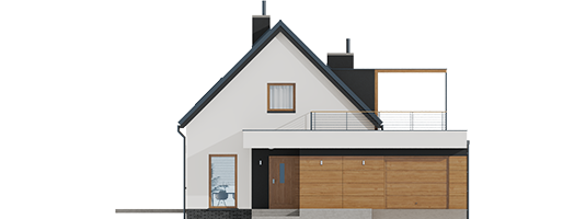 E13 G1 ECONOMIC - Projekt domu E13 G1 ECONOMIC - elewacja frontowa