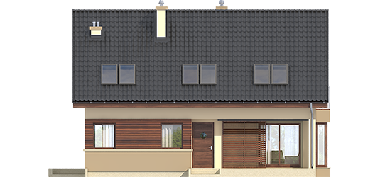 Liv 2 - Projekt domu Liv 2 - elewacja frontowa