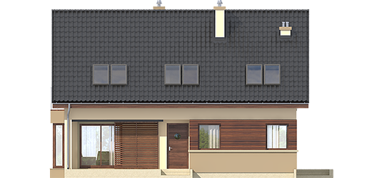 Liv 2 - Projekt domu Liv 2 - elewacja frontowa