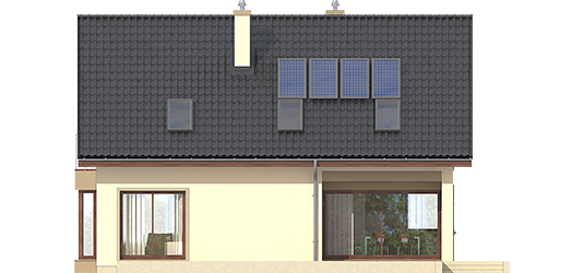 Liv 2 - Projekt domu Liv 2 - elewacja tylna