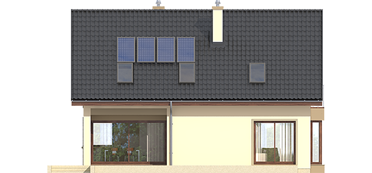 Liv 2 - Projekt domu Liv 2 - elewacja tylna