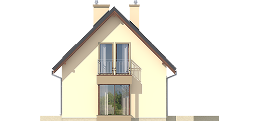 Liv 2 - Projekt domu Liv 2 - elewacja prawa