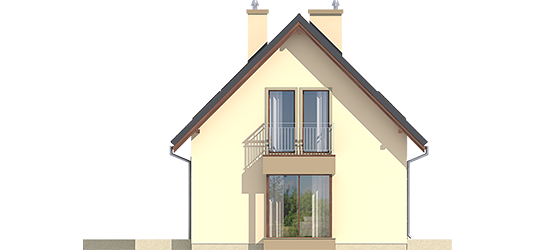 Liv 2 - Projekt domu Liv 2 - elewacja prawa