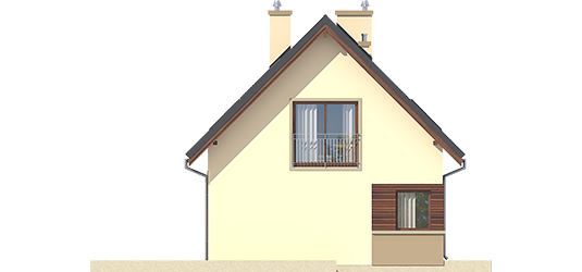 Liv 2 - Projekt domu Liv 2 - elewacja lewa