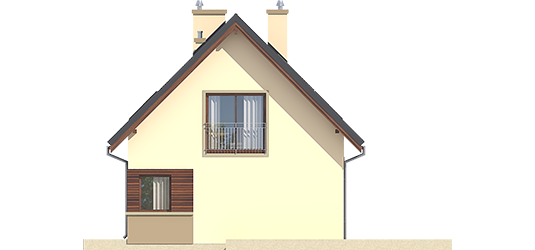 Liv 2 - Projekt domu Liv 2 - elewacja lewa