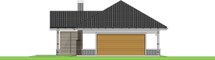 Projekt domu Garaż G25 w. III - elewacja frontowa