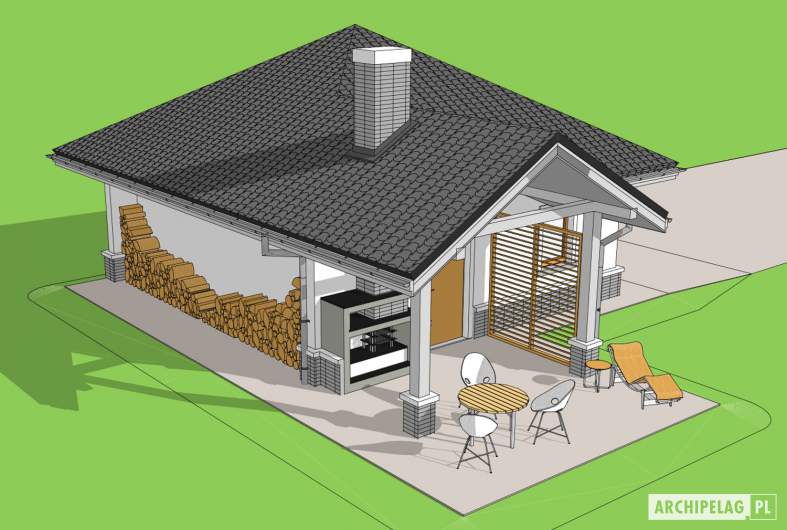 Projekt domu Garaż G25 w. III - 