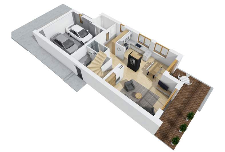 Projekt domu Kosma G2 -
