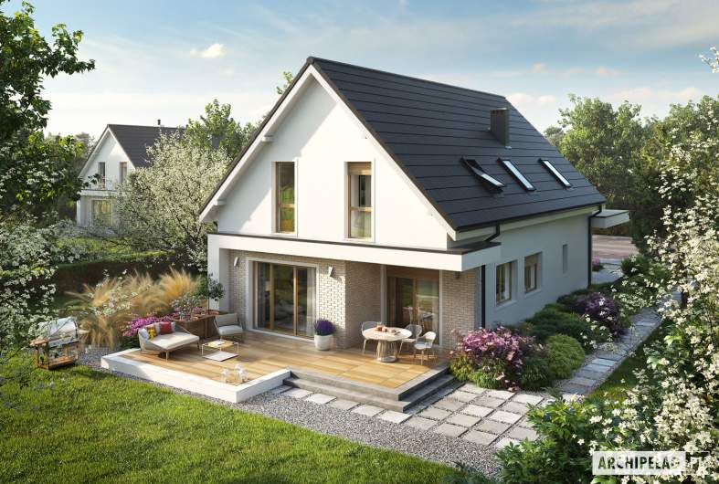Projekt domu Kosma G2 - widok z góry