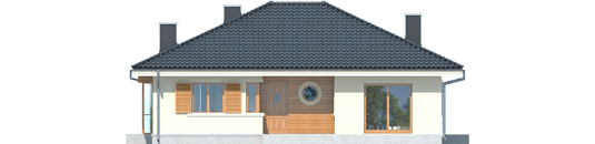 Francis II - Projekt domu Franczi II - elewacja frontowa