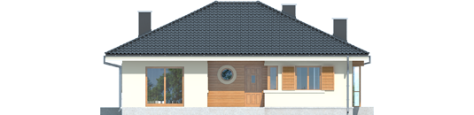 Francis II - Projekt domu Franczi II - elewacja frontowa