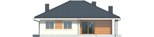 Francis II - Projekt domu Franczi II - elewacja tylna