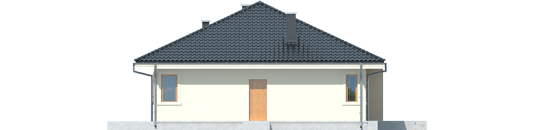 Francis II - Projekt domu Franczi II - elewacja prawa