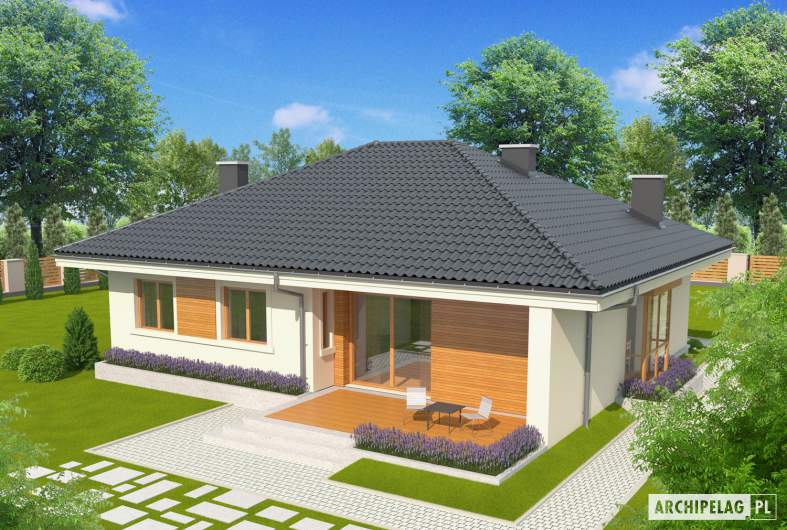 Projekt domu Franczi II - widok z góry