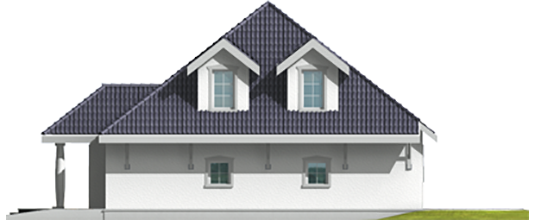 Pamela G1 - Projekt domu Pamela G1 - elewacja prawa