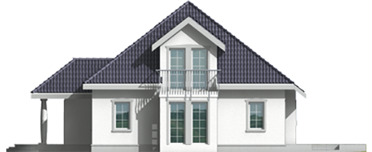 Pamela G1 - Projekt domu Pamela G1 - elewacja lewa