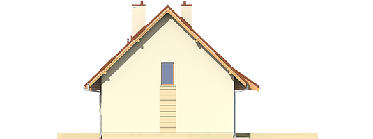 Adriana III B - Projekt domu Adriana III (wersja B) - elewacja prawa