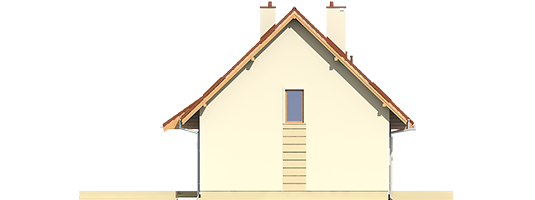 Adriana III B - Projekt domu Adriana III (wersja B) - elewacja prawa