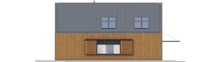 Projekt domu EX 14 soft - elewacja lewa