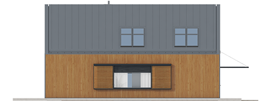 EX 14 Soft - Projekt domu EX 14 soft - elewacja lewa
