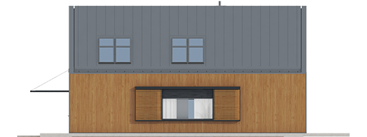 EX 14 Soft - Projekt domu EX 14 soft - elewacja lewa