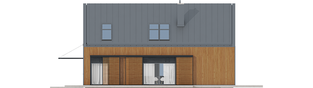 Projekt domu EX 14 soft - elewacja prawa