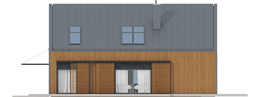 EX 14 Soft - Projekt domu EX 14 soft - elewacja prawa