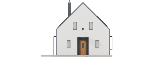 EX 14 Soft - Projekt domu EX 14 soft - elewacja frontowa