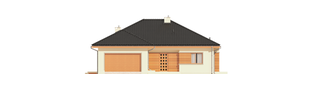 Projekt domu Eris G2 (wersja C) MULTI-COMFORT - elewacja frontowa
