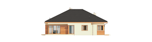 Projekt domu Eris G2 (wersja C) MULTI-COMFORT - elewacja tylna