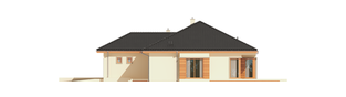 Projekt domu Eris G2 (wersja C) MULTI-COMFORT - elewacja prawa